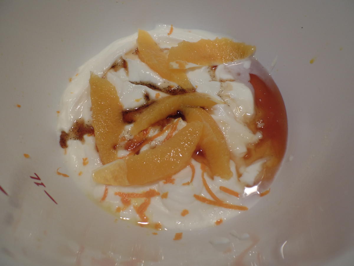 Orangen-Joghurt mit Honig - Rezept - Bild Nr. 15180