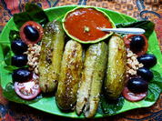 Doppelt gebratene würzig gefüllte Schmorgurken - Rezept - Bild Nr. 2
