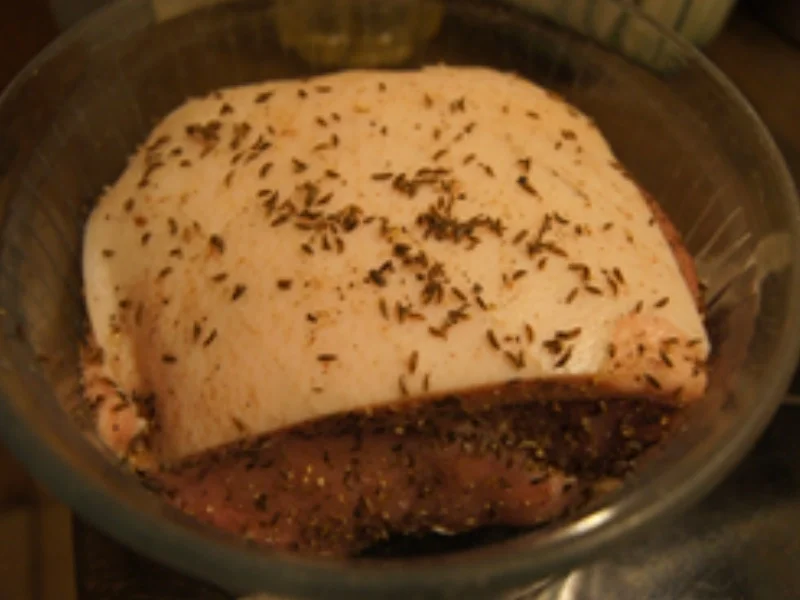 Schweinebraten mit Gemüse und Thüringer Knödel - Rezept - Bild Nr. 15207