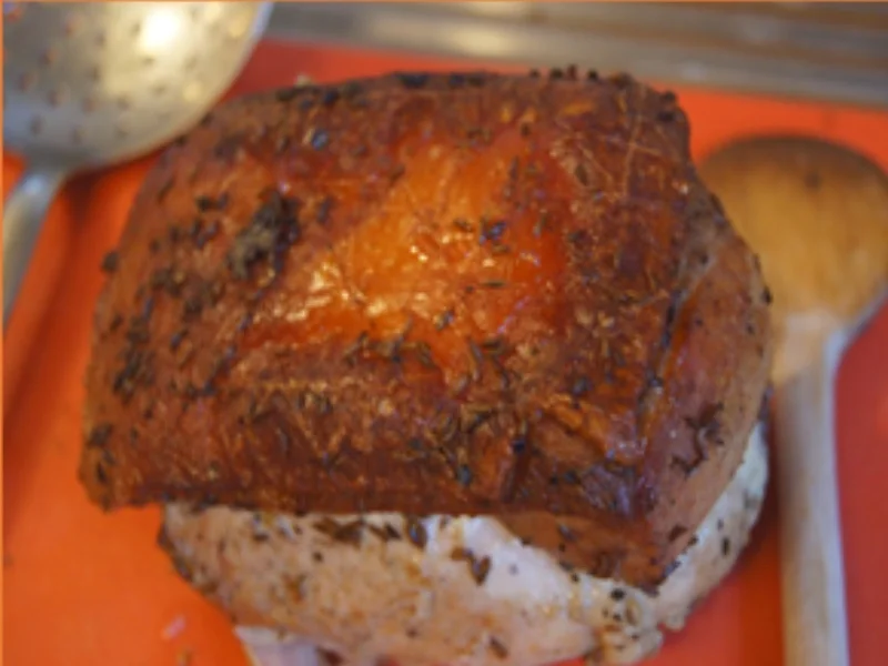 Schweinebraten mit Gemüse und Thüringer Knödel - Rezept - Bild Nr. 15215