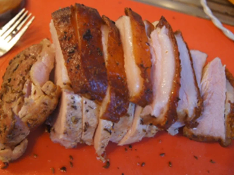 Schweinebraten mit Gemüse und Thüringer Knödel - Rezept - Bild Nr. 15216