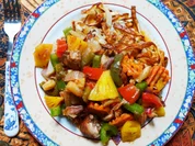 Zweigesichtige Nudeln mit Hühner-Cap Cay -- Mie goreng Cap Cay ayam - Rezept - Bild Nr. 2