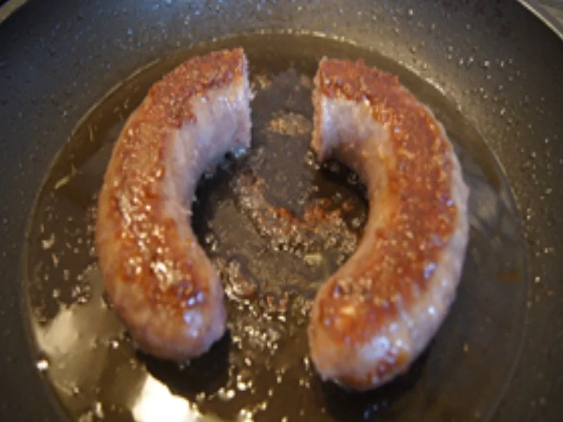 Rezept: Schwartenwurst mit Bobby-Bohnen und pikanten Kartoffelstampf mit Süßkartoffel Bild Nr. 6 Schwartenwurst mit Bobby-Bohnen und pikanten Kartoffelstampf mit Süßkartoffel - Rezept - Bild Nr. 6