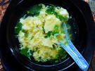 Schnelle Eierblumensuppe mit Kailan - Rezept - Bild Nr. 3