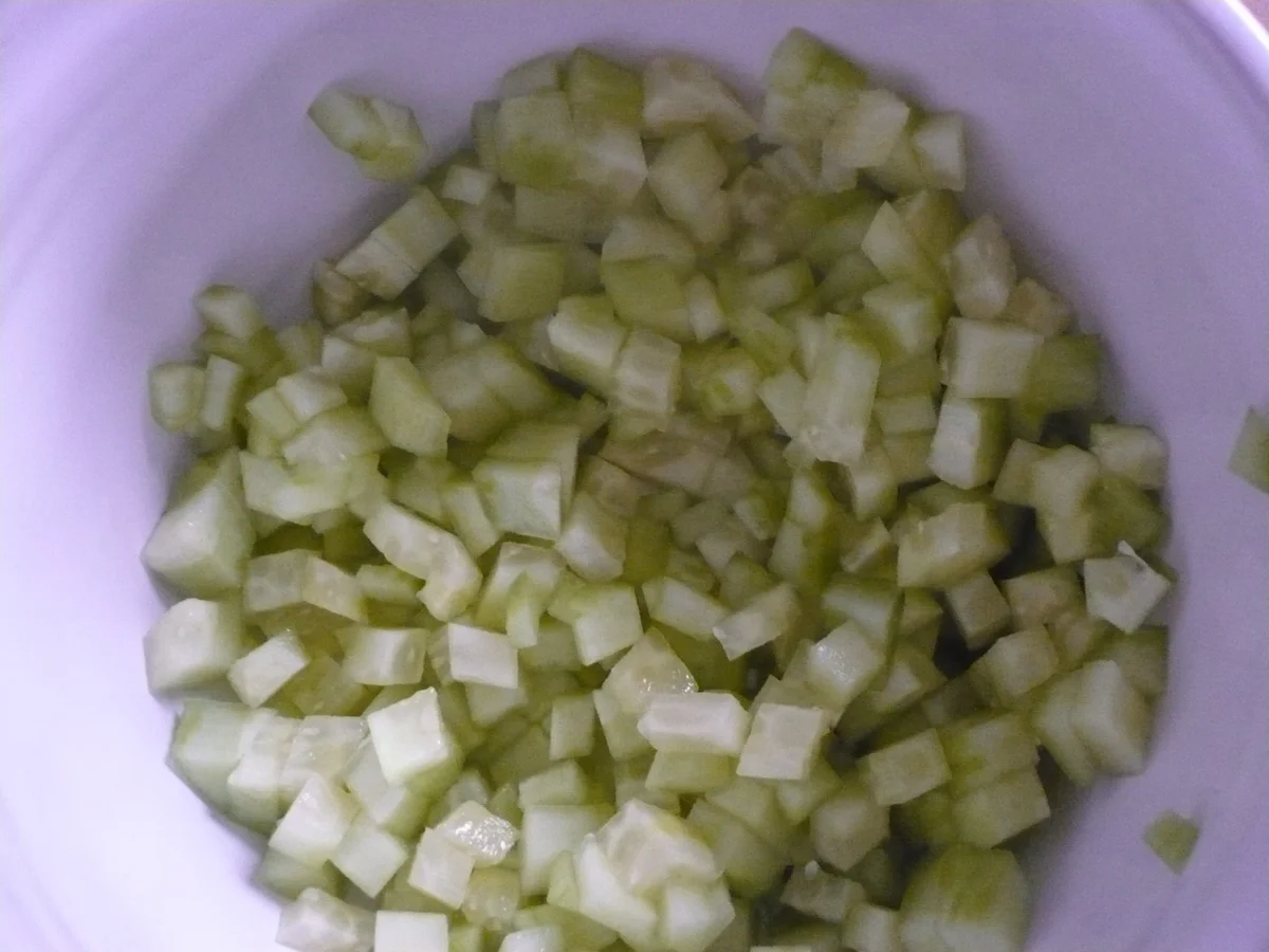 Gurken Gelee mit Räucherlachs und Feigensenfcreme - Rezept - Bild Nr. 15255