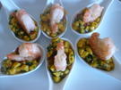 Scampi auf Mangosalat - Rezept - Bild Nr. 2