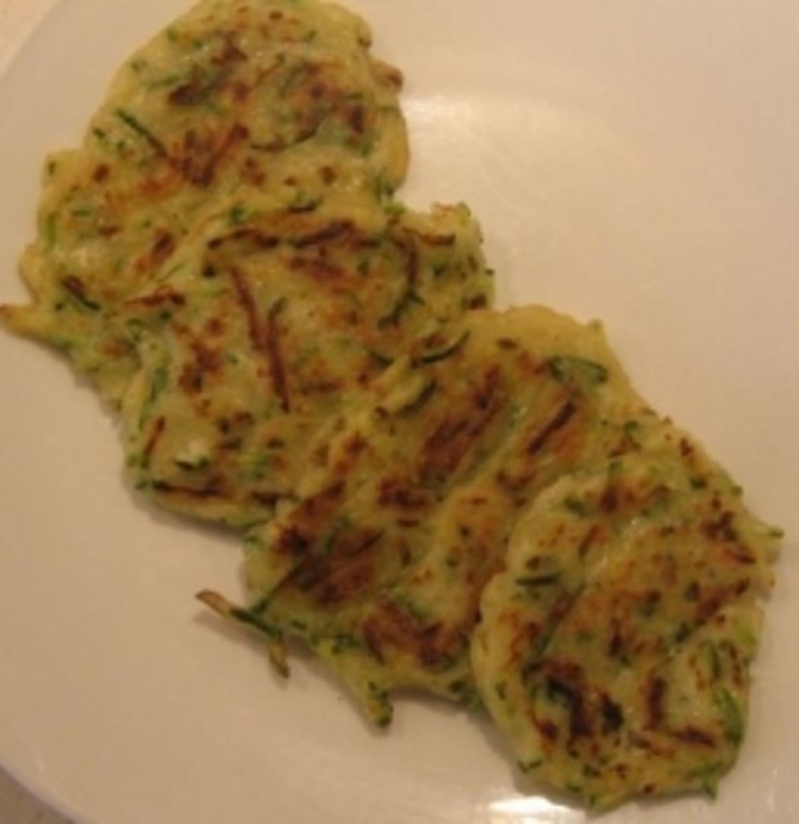 Frittierte Zucchini Küchlein - Rezept