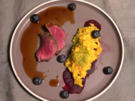 Rinderfilet mit Risotto auf rote Beete Carpaccio und Rotweinjus - Rezept - Bild Nr. 2
