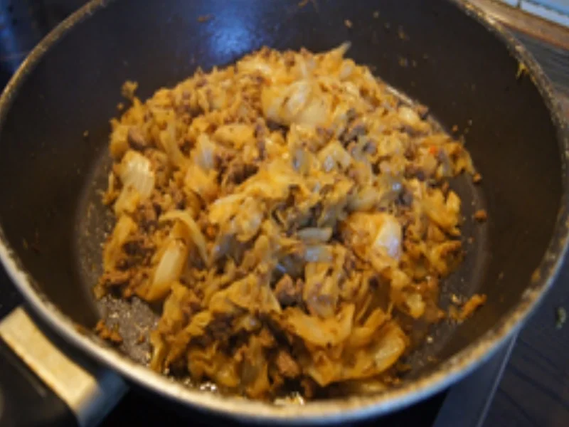 Rinderhackfleisch-Spitzkohl-Pfanne - Rezept - Bild Nr. 15267