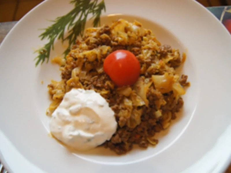 Rinderhackfleisch-Spitzkohl-Pfanne - Rezept - Bild Nr. 15268