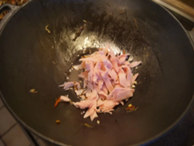 Mie-Nudeln mit Gemüse und gekochten Schinken - Rezept - Bild Nr. 16