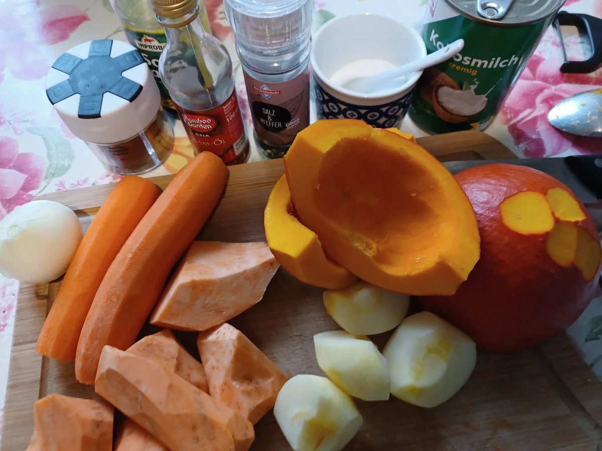 Kürbis - Süßkartoffel - Suppe - Rezept - Bild Nr. 15255