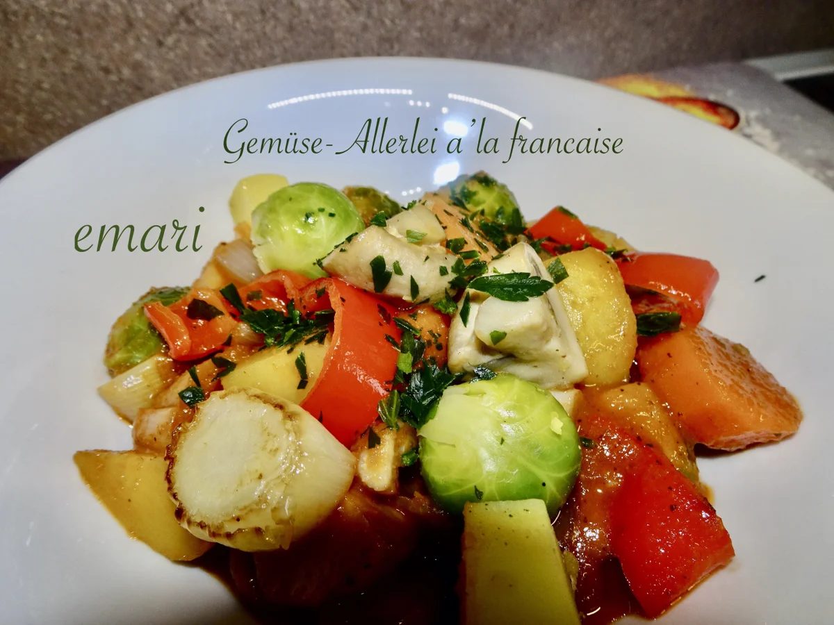 Gemüse-Allerlei a'la francaise - KB Challenge Jän.- 22 - Rezept - Bild Nr. 15272