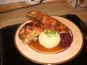 Rezept: Putenflügel gebraten mit Knödel und Soß Bild Nr. 15258 Putenflügel gebraten mit Knödel und Soß - Rezept - Bild Nr. 15258