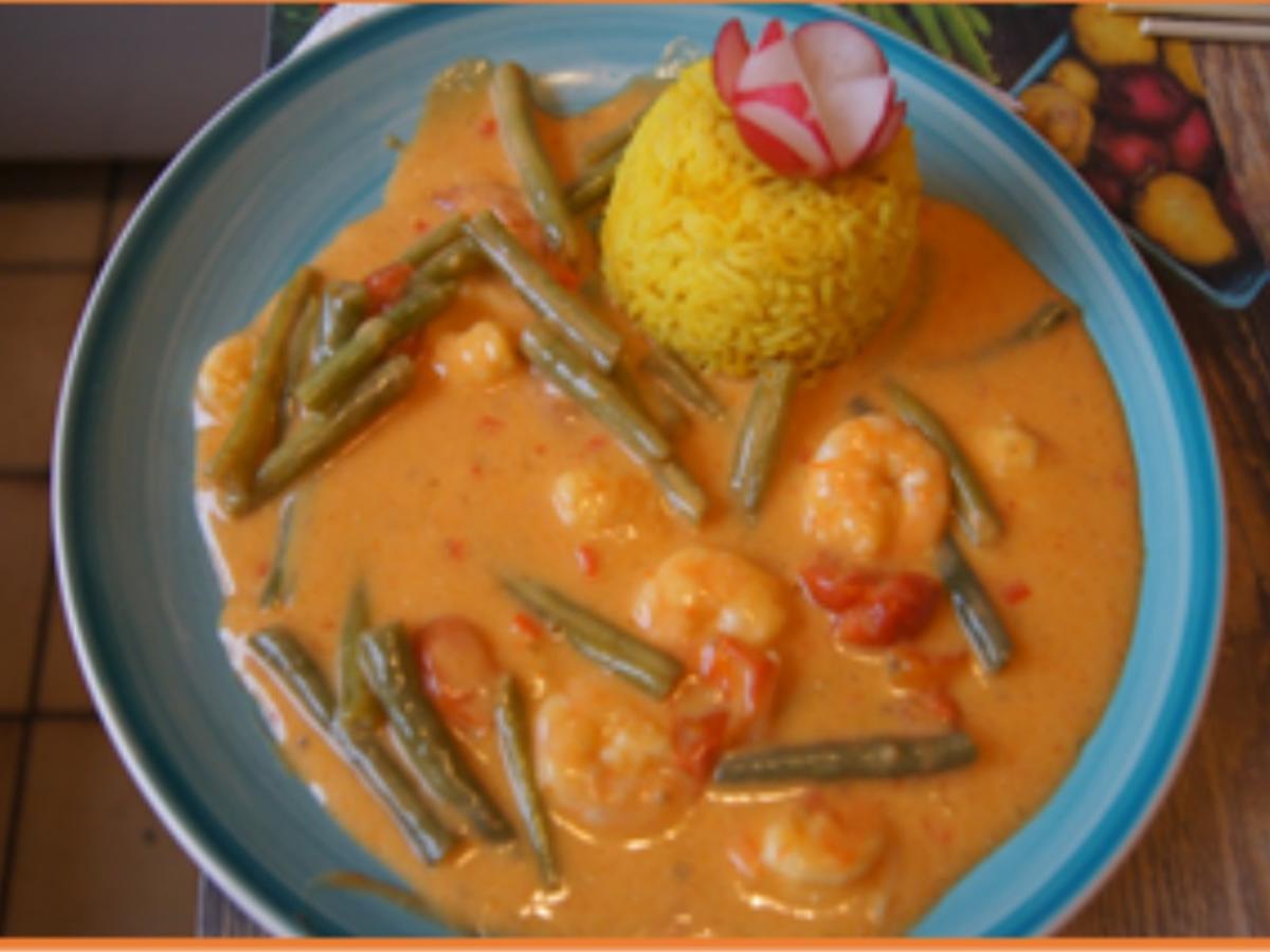Rotes Curry mit Garnelen und Basmati-Reis - Rezept - Bild Nr. 15269