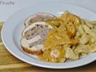Zarter Hähnchen-Rollbraten mit Pfifferlingsbrät - Rezept - Bild Nr. 15266