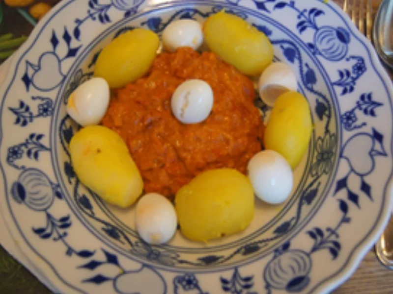Tomatencurry mit Wachteleiern und Drillingen - Rezept - Bild Nr. 15274