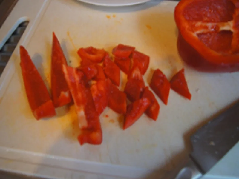 Rezept: Rotes Putenfleischcurry mit gelben Basmatireis Bild Nr. 5 Rotes Putenfleischcurry mit gelben Basmatireis - Rezept - Bild Nr. 5