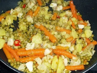 Gemüse - Fischpfanne mit Spiegelei - zur kochbar Challenge Januar 2022 - Rezept - Bild Nr. 15279