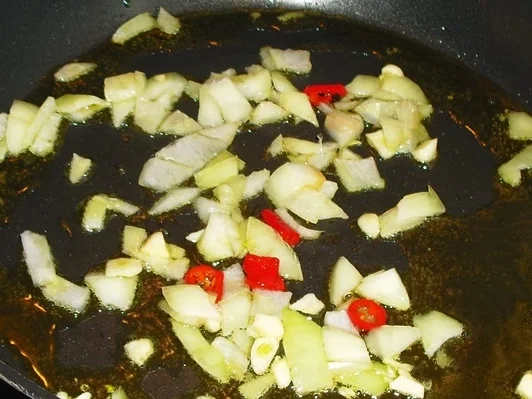 Gemüse - Fischpfanne mit Spiegelei - zur kochbar Challenge Januar 2022 - Rezept - Bild Nr. 15281