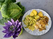 Hähnchensteak mit Rahmwirsing - Rezept - Bild Nr. 15296