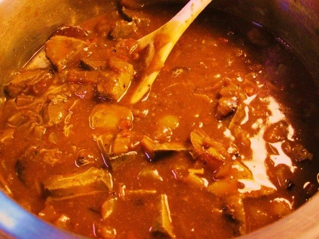 Lebergulasch mit Äpfeln... - Rezept