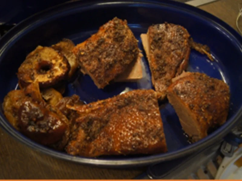 Gänsebrust mit Apfel-Rotkohl und tschechischen Kartoffelknödeln - Rezept - Bild Nr. 15305