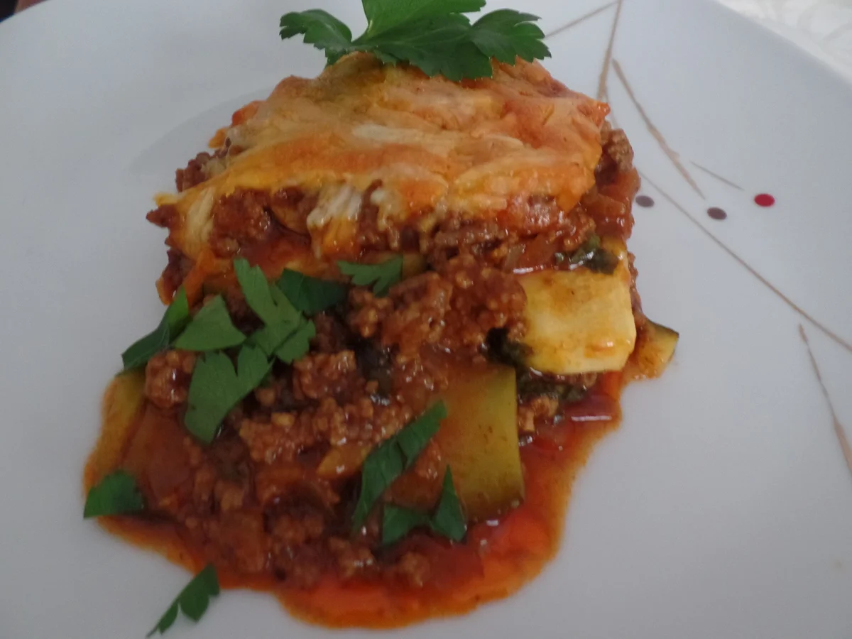 Rezept: Zucchini-Hackfleisch-Lasagne Bild Nr. 15296 Zucchini-Hackfleisch-Lasagne - Rezept - Bild Nr. 15296
