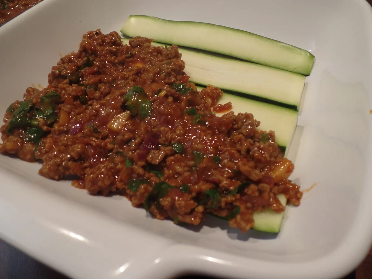 Rezept: Zucchini-Hackfleisch-Lasagne Bild Nr. 15304 Zucchini-Hackfleisch-Lasagne - Rezept - Bild Nr. 15304