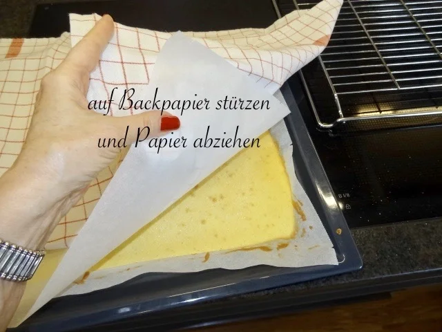 Biskuitroulade mit Zitronencreme gefüllt - Rezept - Bild Nr. 15328