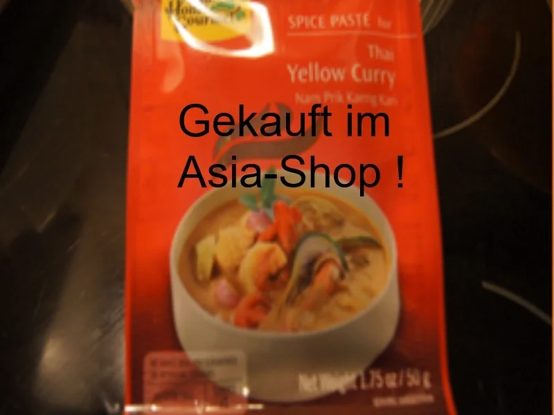 Rezept: Thailändisches gelbes Curry mit Shrimps und Basmatireis Bild Nr. 15327 Thailändisches gelbes Curry mit Shrimps und Basmatireis - Rezept - Bild Nr. 15327