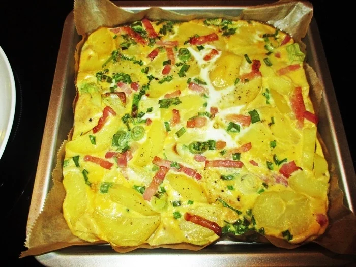 Bauernfrühstück vom Blech - Rezept - Bild Nr. 3