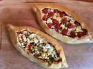 Rezept: Vegetarische Pide mit Paprika- und Spinatfüllung Bild Nr. 15340 Vegetarische Pide mit Paprika- und Spinatfüllung - Rezept - Bild Nr. 15340