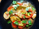 Auberginen mit Tomaten -- Berenjenas con tomates - Rezept - Bild Nr. 15349
