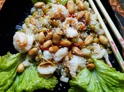 Garnelen mit grünen Erbsen und Erdnüssen - Rezept - Bild Nr. 2