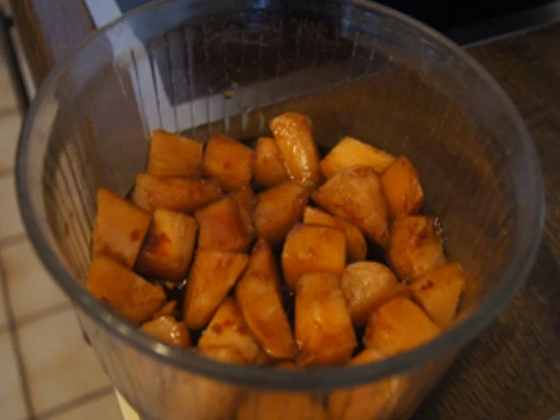 Hähnchenbrustfilet mit Champignons und gelben Basmatireis mit Koriander - Rezept - Bild Nr. 5