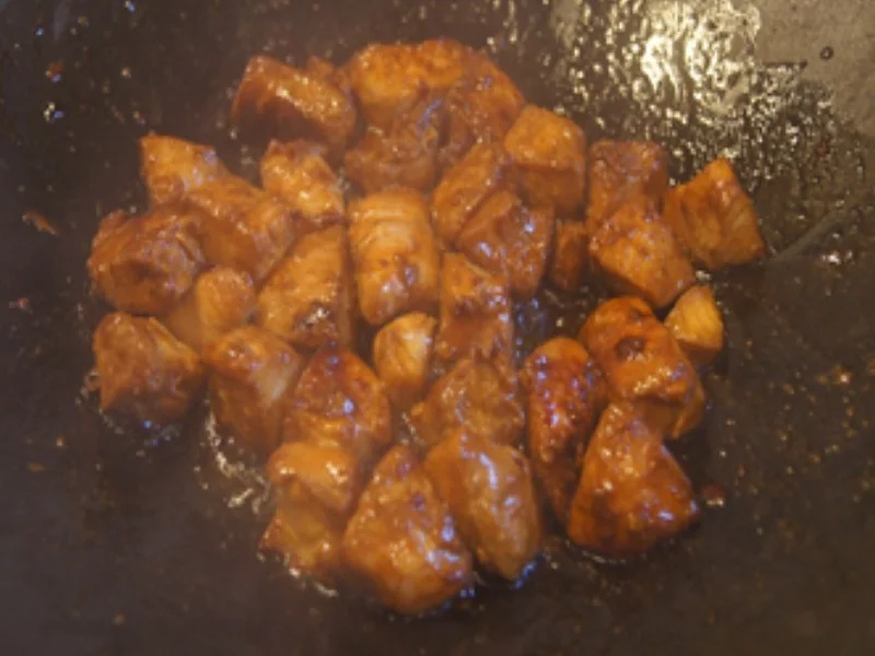 Hähnchenbrustfilet mit Champignons und gelben Basmatireis mit Koriander - Rezept - Bild Nr. 13