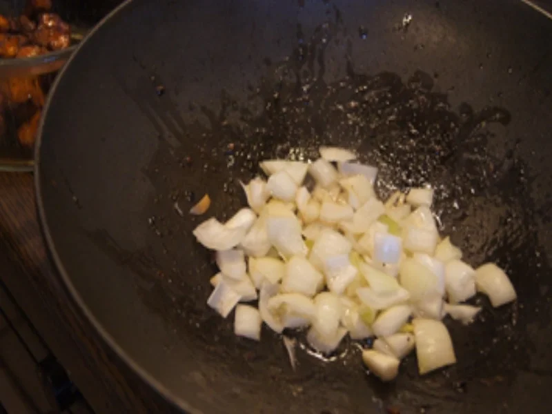 Hähnchenbrustfilet mit Champignons und gelben Basmatireis mit Koriander - Rezept - Bild Nr. 14