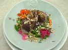 Hochlandgarten -  Ziegenkäsefeigen mit Honig auf einem Minigarten - Rezept - Bild Nr. 2