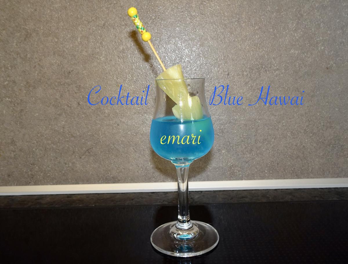Cocktail - Blue Hawai - Rezept - Bild Nr. 2
