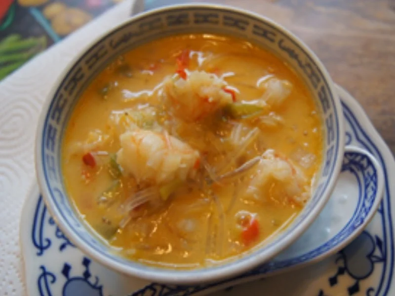 Garnelensuppe mit Kokosmilch - Rezept - Bild Nr. 2