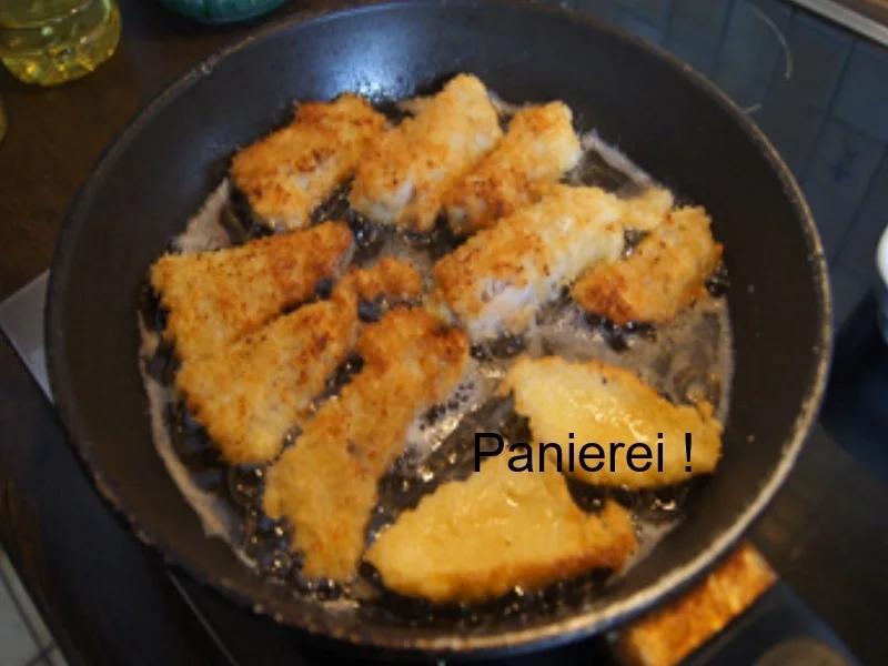 Gebratenes Seelachsfilet mit Kartoffelsalat und einfacher Remoulade - Rezept - Bild Nr. 8