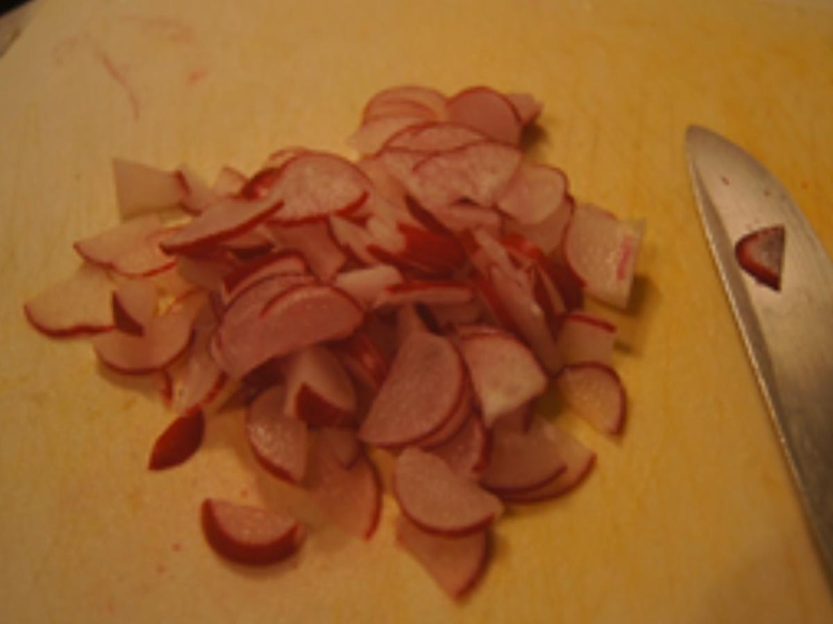 Gebratenes Seelachsfilet mit Kartoffelsalat und einfacher Remoulade - Rezept - Bild Nr. 12