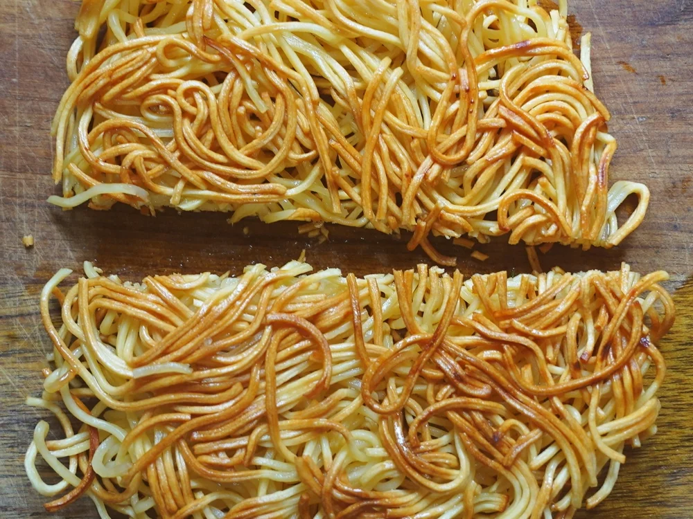 Gefüllte Gurken an zweigesichtigen Nudeln mit Cap Cay - Rezept - Bild Nr. 15380