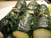 Als ganzes gebackene Zucchini - Rezept