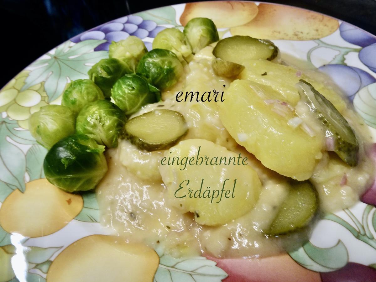 Eingebrannte Erdäpfel mit Kohlsprossen  - ein altes Bergbauernrezept - Rezept - Bild Nr. 15391