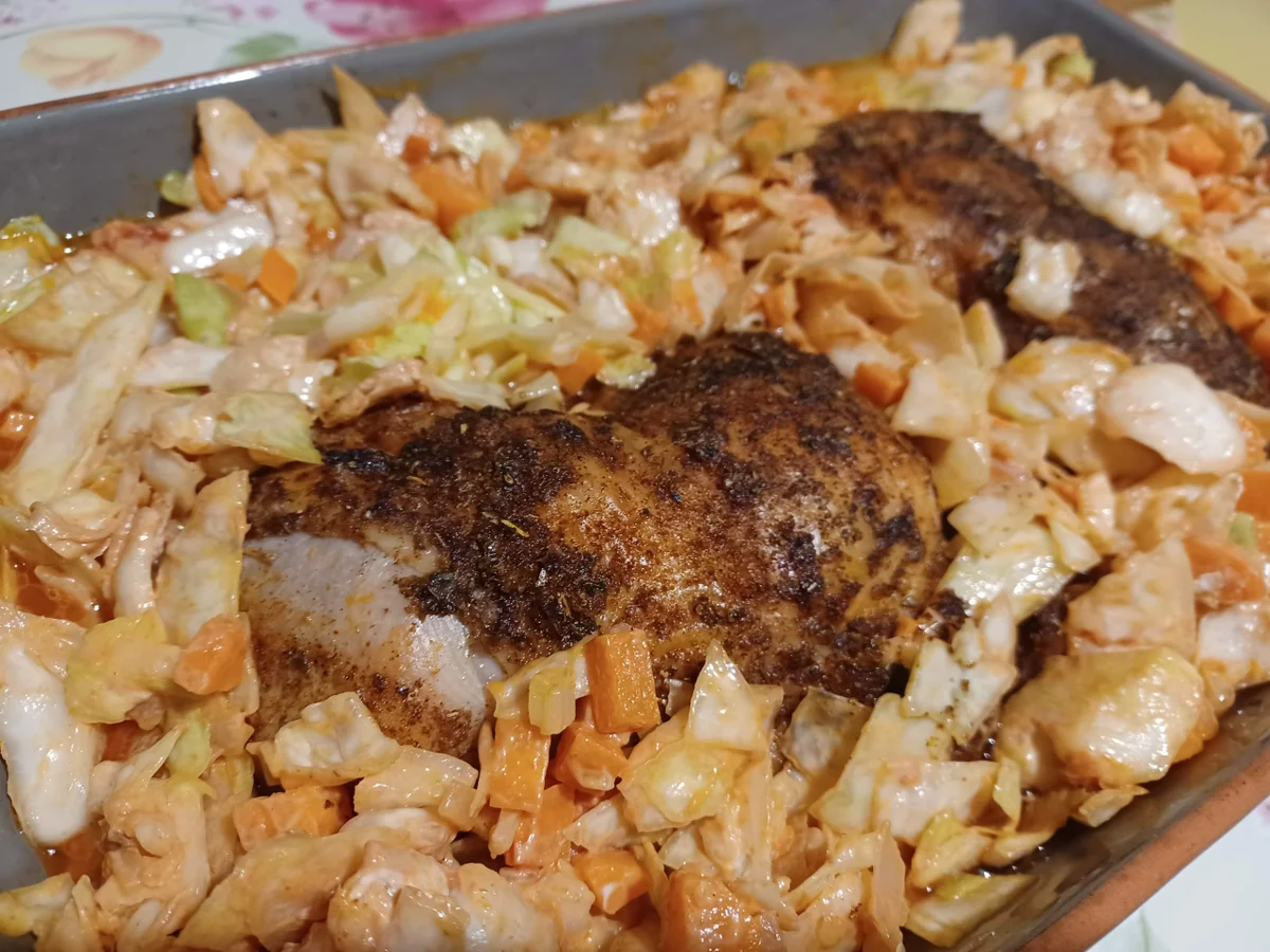 Rezept: Schmorkohl mit Hähnchenkeulen Bild Nr. 15391 Schmorkohl mit Hähnchenkeulen - Rezept - Bild Nr. 15391