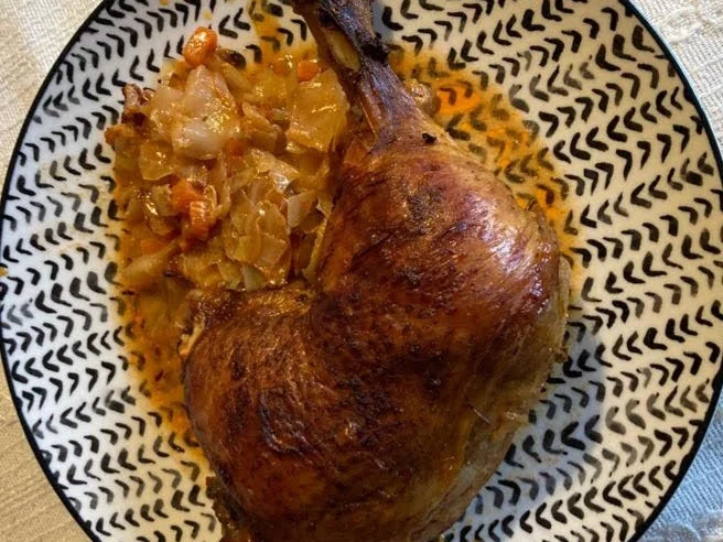 Rezept: Schmorkohl mit Hähnchenkeulen Bild Nr. 15394 Schmorkohl mit Hähnchenkeulen - Rezept - Bild Nr. 15394