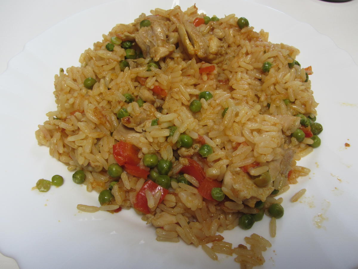 Arroz con Pollo - Reis mit Hühnchenfleisch einfach zuzubereiten ...