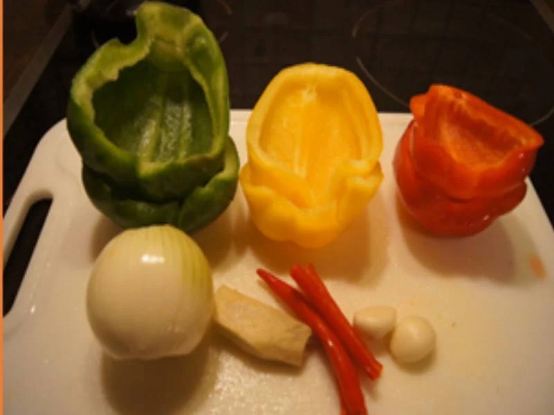 Schweinefilet mit Paprikamix und Basmatireis - Rezept - Bild Nr. 15388